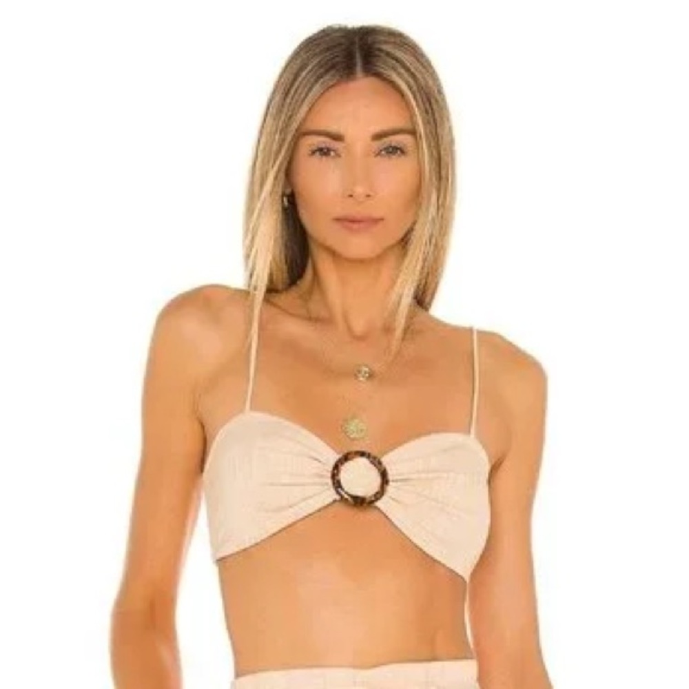 L'Academie Tan Zip-Up Top